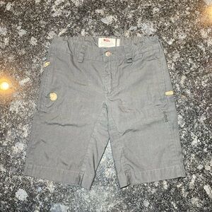 FjallRaven G-1000 Boys Shorts 9-10 Years 140cm Gray Charcoal Vented